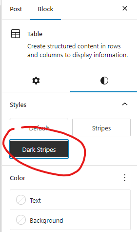 dark stripes style is now available.