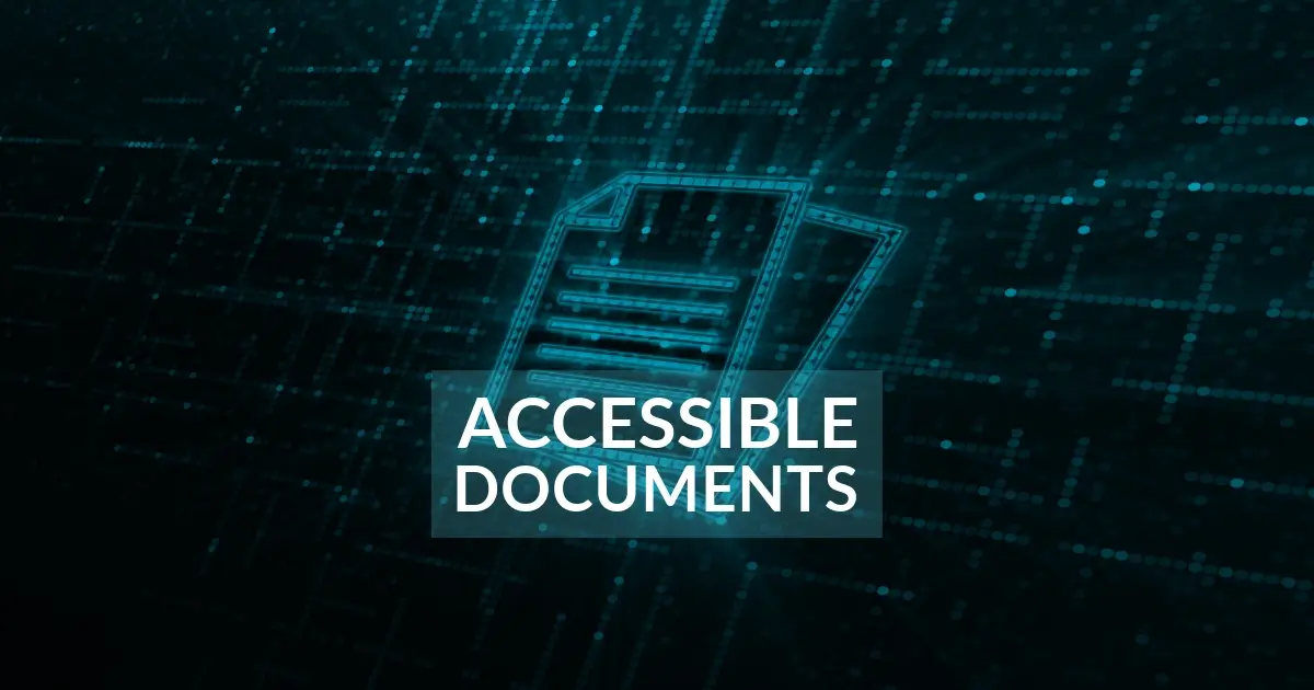 accessible documents